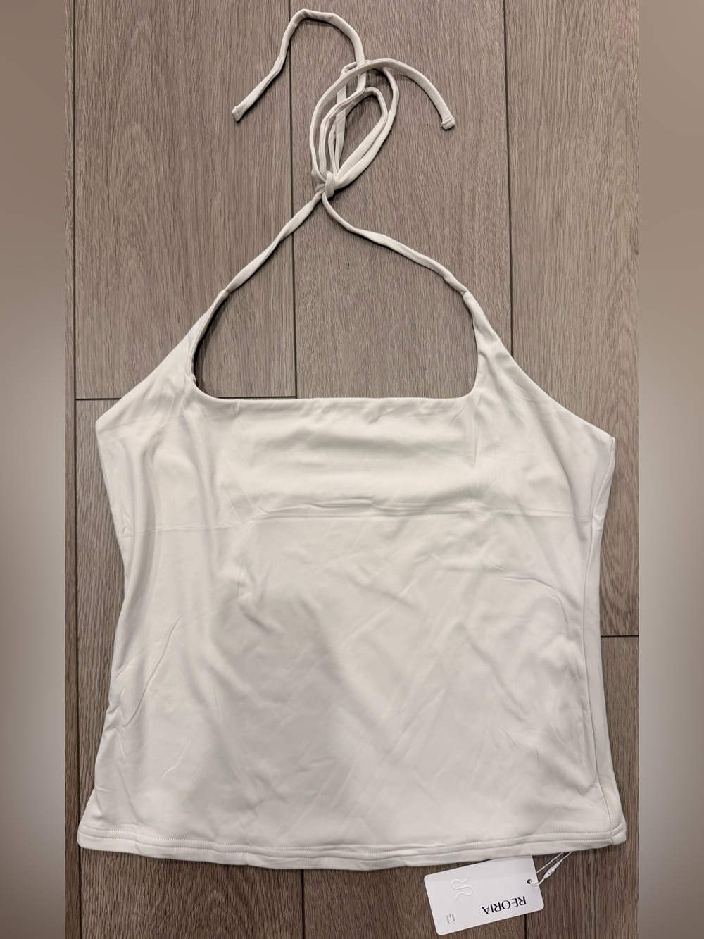 Nwt- Re/Done Cream Halter Tank Top - Jr Women's size XL
